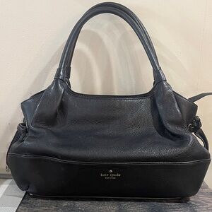 Kate Spade Black Pebbled Leather Shoulder Bag